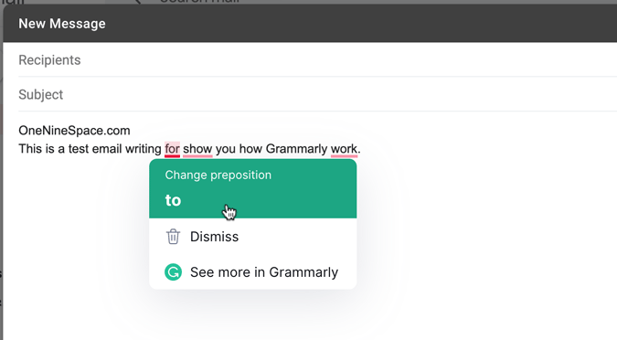 this steps show how you use grammarly for gmail
