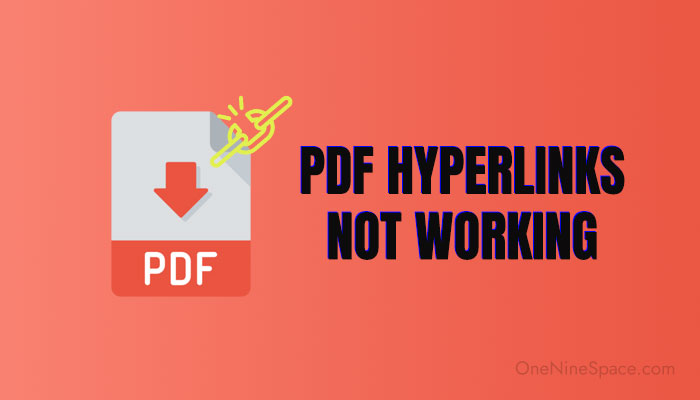 PDF Hyperlinks Not Working How To Fix