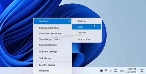 How to enable right-click menu on Taskbar in Windows 11