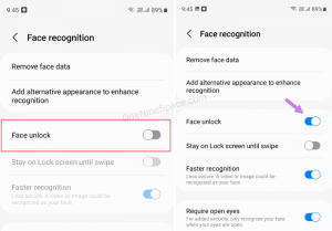 Face recognition not working on Samsung mobiles